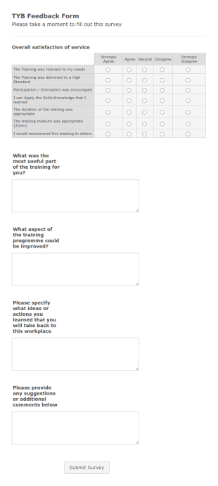 TYB Happy Sheets Form Template
