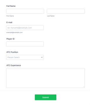 Air Traffic Control Form Template