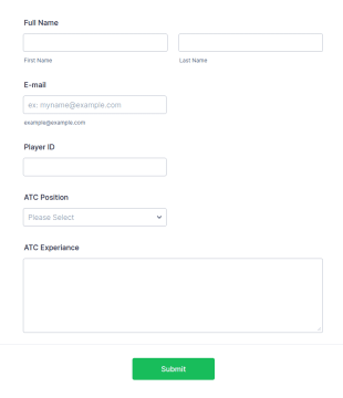 Air Traffic Control Form Template