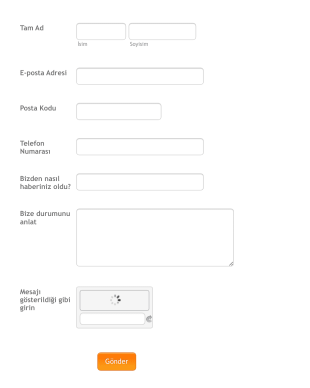Ücretsiz Yasal İletişim Form Şablonu