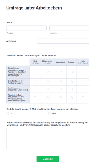 Umfrage Unter Arbeitgebern