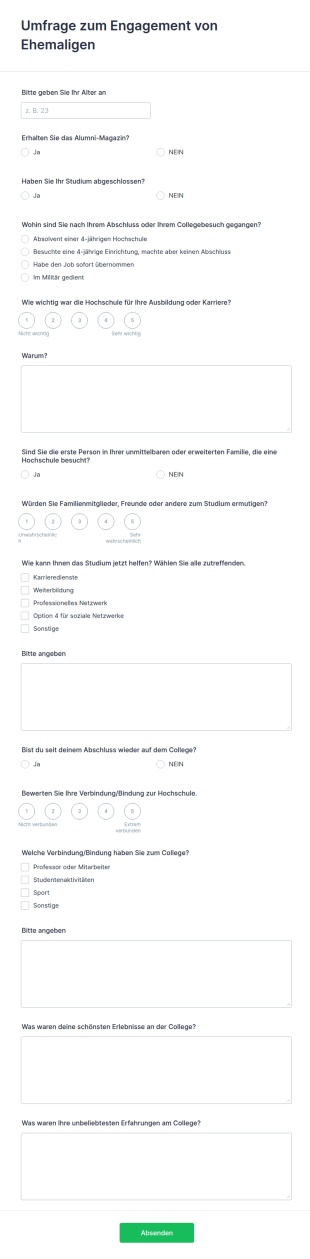 Umfrage Zum Engagement Von Ehemaligen
