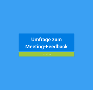 Umfrage Zum Meeting Feedback Form Template