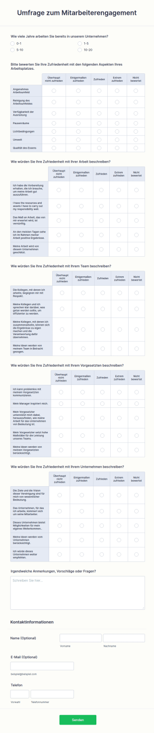 Umfrage Zum Mitarbeiterengagement