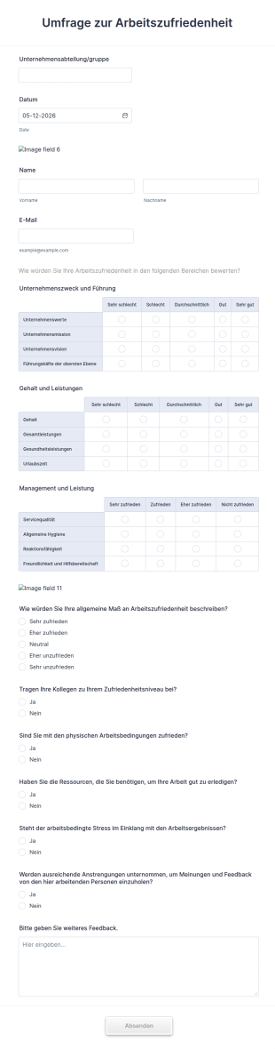 Umfrage Zur Arbeitszufriedenheit