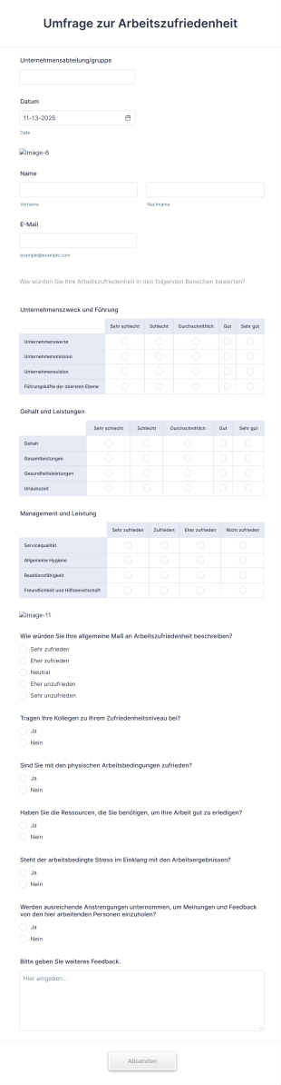 Umfrage Zur Arbeitszufriedenheit