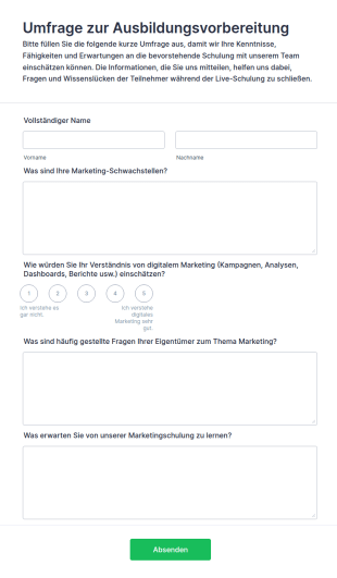 Umfrage Zur Ausbildungsvorbereitung