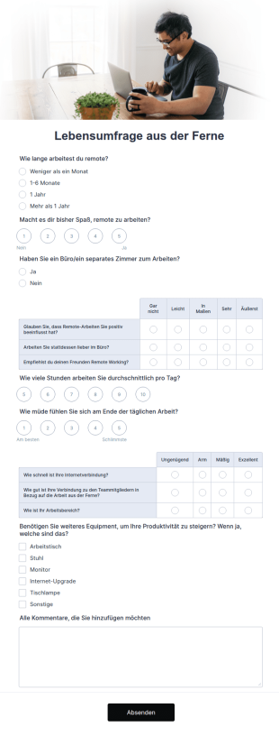 Umfrage Zur Fernarbeit