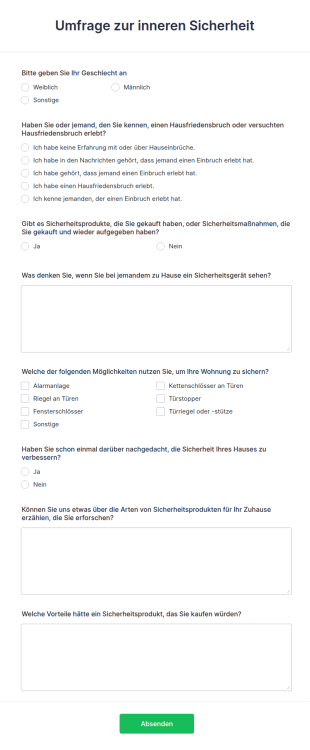 Umfrage Zur Inneren Sicherheit