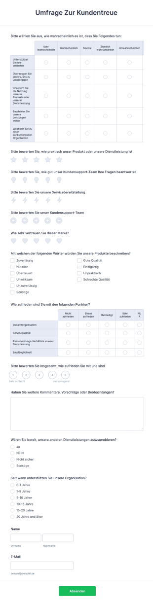 Umfrage Zur Kundentreue