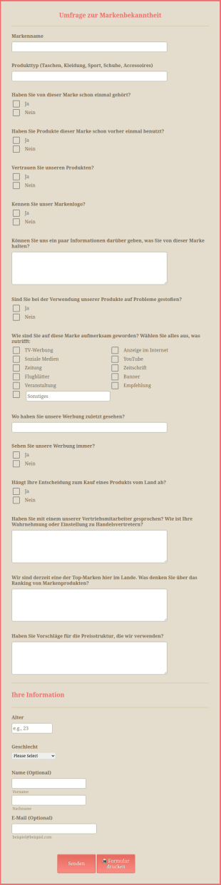 Umfrage Zur Markenbekanntheit