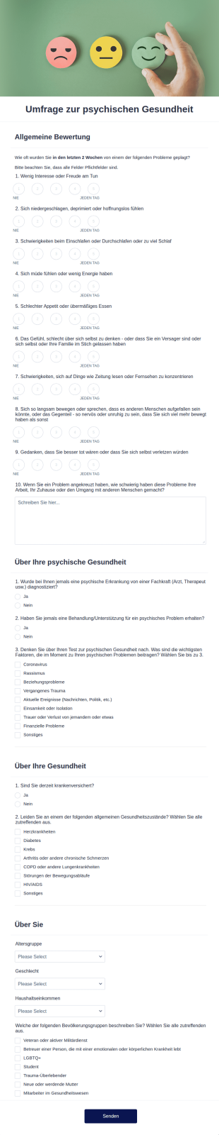 Umfrage Zur Psychischen Gesundheit