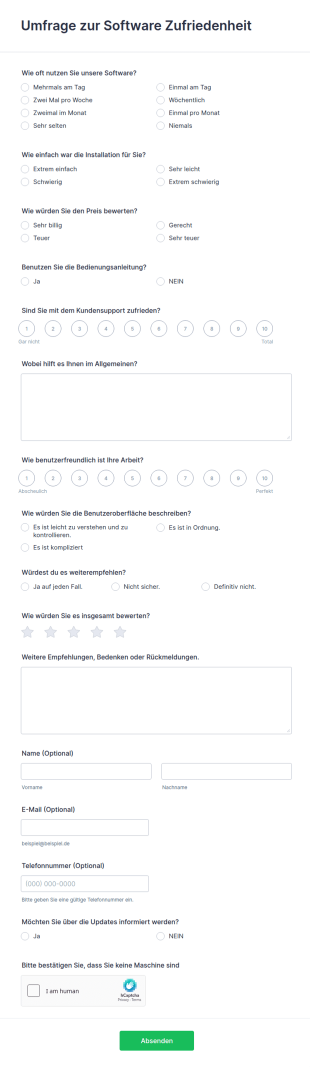 Umfrage Zur Software Zufriedenheit