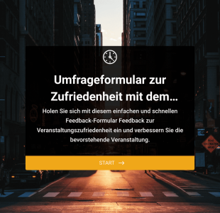 Umfrageformular Zur Zufriedenheit Mit Dem Event Form Template