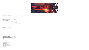 Umutsama Ligi Kayıt Form Template