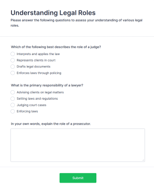Understanding Legal Roles Form Template