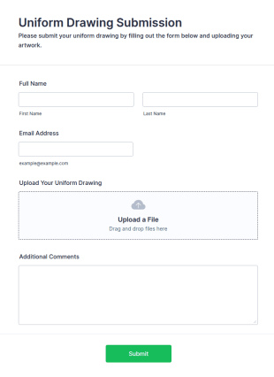 Uniform Drawing Submission Form Template