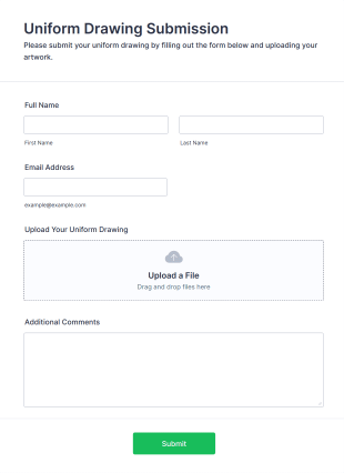 Uniform Drawing Submission Form Form Template