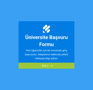 Üniversite Kayıt Form Template