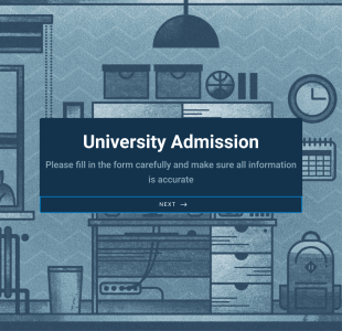 University Admission Form Template