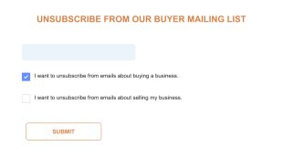Unsubscribe Form Template