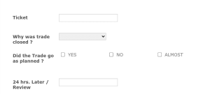 Unsuccessful Trade Evaluation Form Template