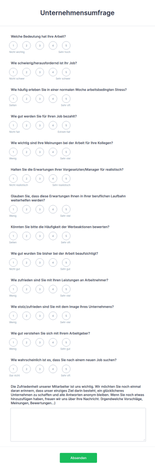 Unternehmensumfrage