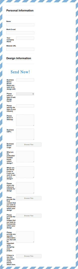 Uplers Design Questionnaire Form Template