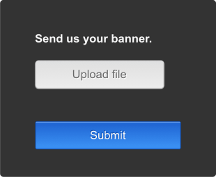 Simple Banner Upload Form Template