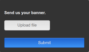 Simple Banner Upload Form Template