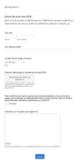 Upload De Mon Test PCR Pré Stage
