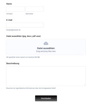 Upload Formular