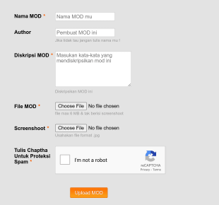 Upload Mod Gta 3 Form Template