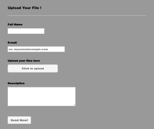 Upload Your Files Form Template