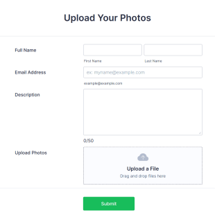 Photo Upload Form Template