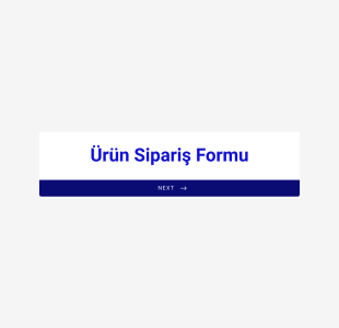 Ürün Satış Form Template