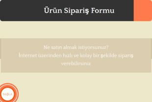 Ürün Satış Form Template