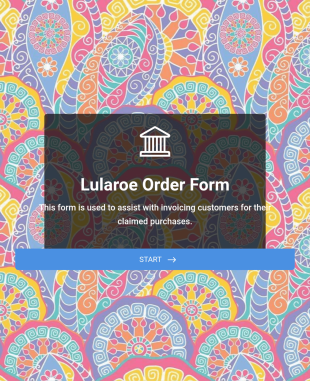 Ürün Sipariş Form Örneği