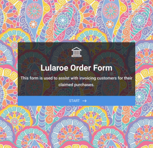 Ürün Sipariş Form Örneği Form Template