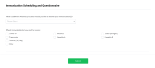Vaccine Scheduling/Questionnaire COVID 19 Form Template