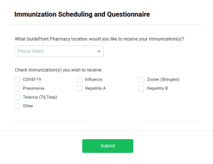 Vaccine Scheduling/Questionnaire COVID 19 Form Template