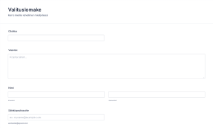 Valituslomake Form Template