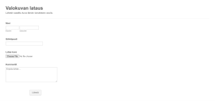 Valokuvanlatauslomake Form Template