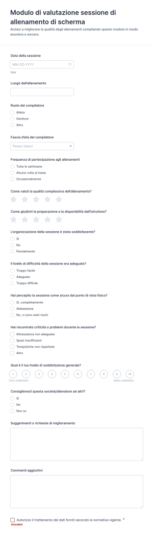 Valutazione Del Corso Di Scherma