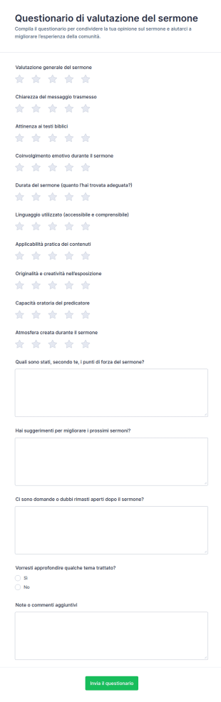 Valutazione Del Sermone