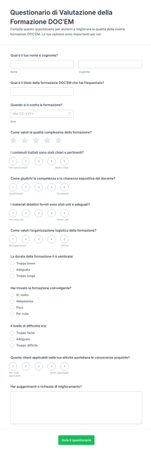 Valutazione Formativa DOC'EM