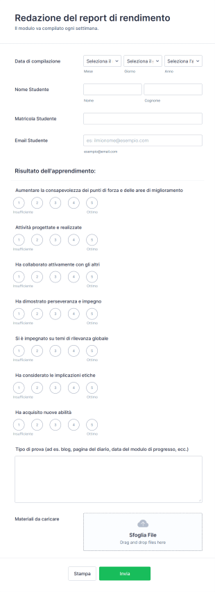 Valutazione Prestazioni Studenti