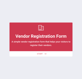 Vendor Registration Form Template