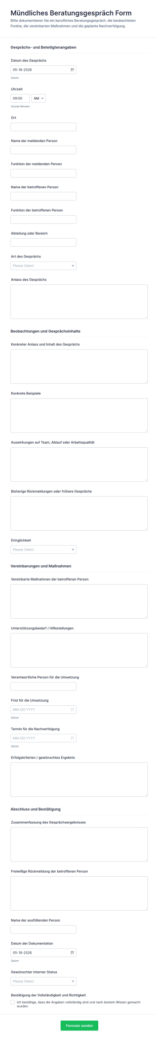 Beratungsgesprächsformular