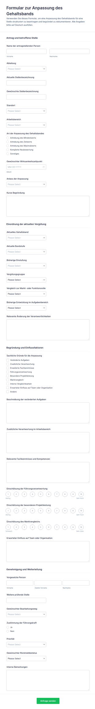 Vergütungsbereichsangleichung Umfrage